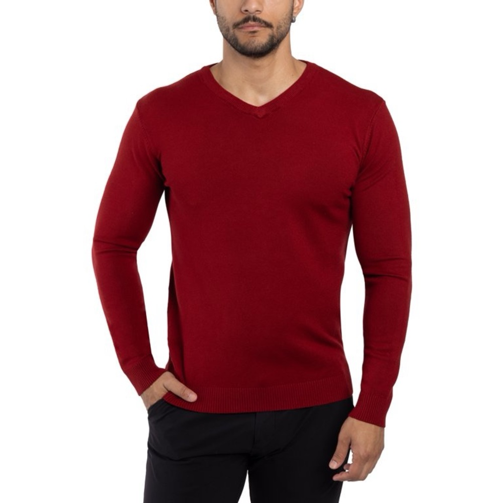 X RAY JEANS Mens Basic V-Neck Sweater Pullover